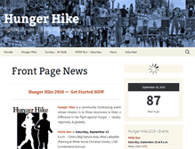 Tablet Screenshot of hungerhike.org